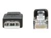 Bild på Eaton Tripp Lite Series USB to RJ45 Rollover Console Cable (M/M)