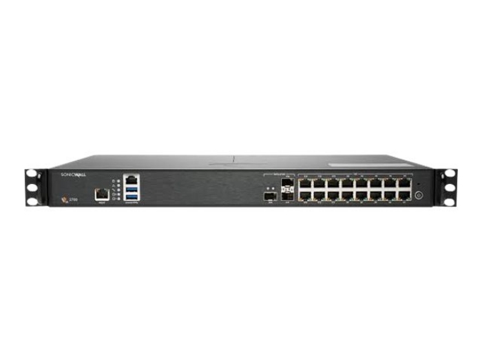 Bild på Sonicwall NSa 2700 Secure Upgrade Plus ESSENTIAL Edition 3 Year + Free Sonicwall Switch SWS14-24F POE With Wireless Network Management & 1 YR Support