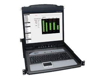 Bild på Eaton Tripp Lite Series 16-Port Rack Console KVM Switch 19" LCD PS2/USB Cables 1U