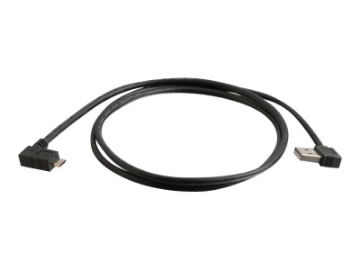 Bild på C2G C2G 1m USB A to Micro-USB B Cable with Right Angeled Connectors-USB 2.0 3ft