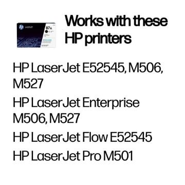 Bild på HP INC. TONER CARTRIDGE 87A BLACK CF287A