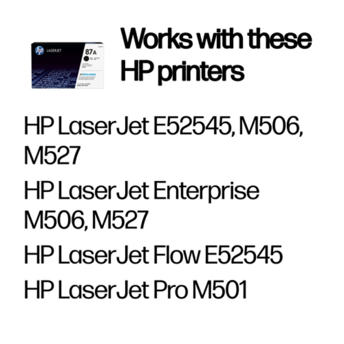 Bild på HP INC. TONER CARTRIDGE 87A BLACK CF287A