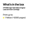 Bild på HP INC. TONER CARTRIDGE 508X YELLOW CF362X