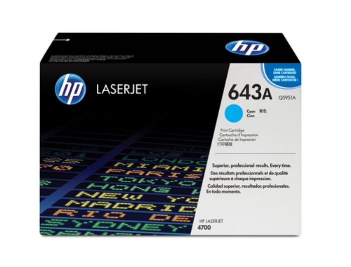 Bild på HP INC. TONER CARTRIDGE 643A CYAN Q5951A