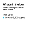 Bild på HP INC. TONER CARTRIDGE 410A CYAN CF411A