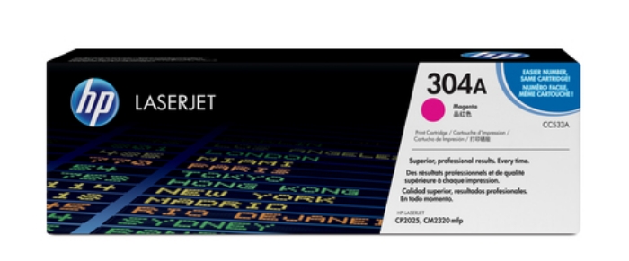 Bild på HP INC. TONER CARTRIDGE 304A MAGENTA CC533A