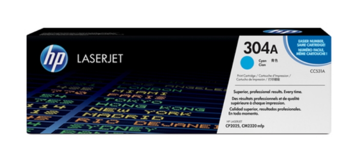 Bild på HP INC. TONER CARTRIDGE 304A CYAN CC531A