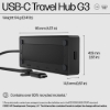 Bild på HP INC. HP USB-C TRAVEL HUB G3 86S97UT