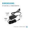 Bild på HP INC. HP 65W USB-C LC POWER ADAPTER 1P3K6AA#ABB