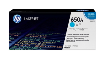 Bild på HP INC. TONER CARTRIDGE 650A CYAN CE271A