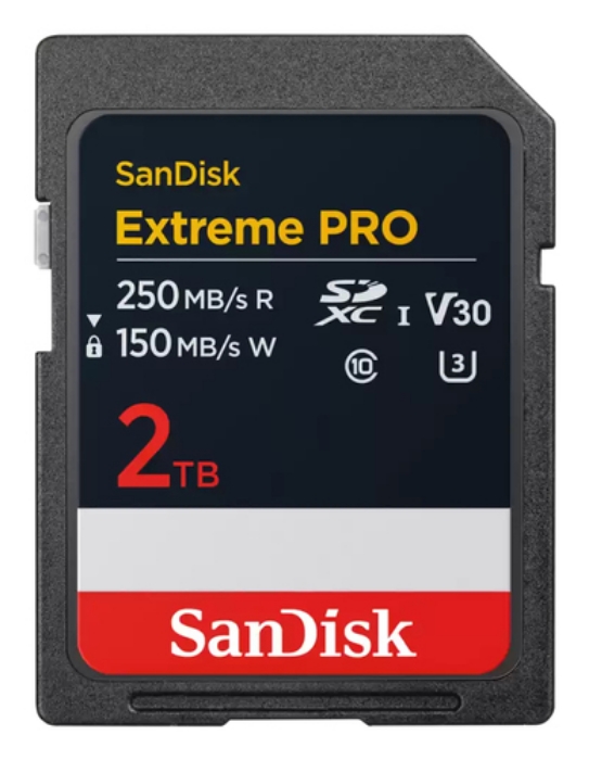 Bild på SANDISK EXTREME PRO SDXC UHS-I CARD 2TB SDSDXXD-2T00-GN4IN