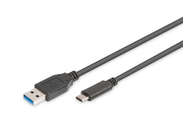 Bild på DIGITUS USB CABLE TYPE C TO A M/M 1.0M AK-300136-010-S