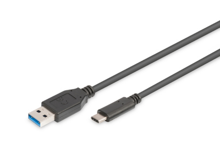 Bild på DIGITUS USB CABLE TYPE C TO A M/M 1.0M AK-300136-010-S