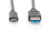 Bild på DIGITUS USB CABLE TYPE C TO A M/M 1.0M AK-300136-010-S