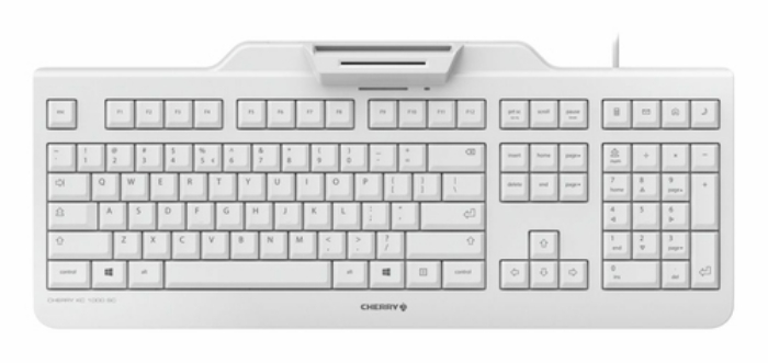 Bild på CHERRY KC 1000 SC CORDED KB US WHITE JK-A0100US-0