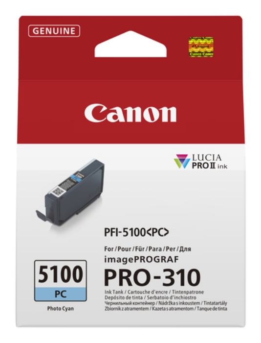 Bild på CANON INK PFI-5100 PC EUR PHOTO CYAN 6956C001