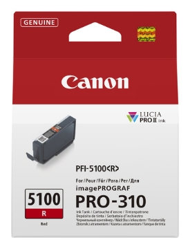 Bild på CANON INK PFI-5100 R EUR RED INK TANK 6958C001