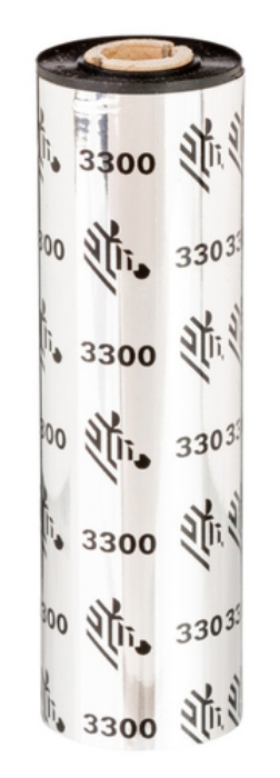 Bild på ZEBRA RIBBON 3300 WAX/RESIN 110MMX74M 03300GS11007