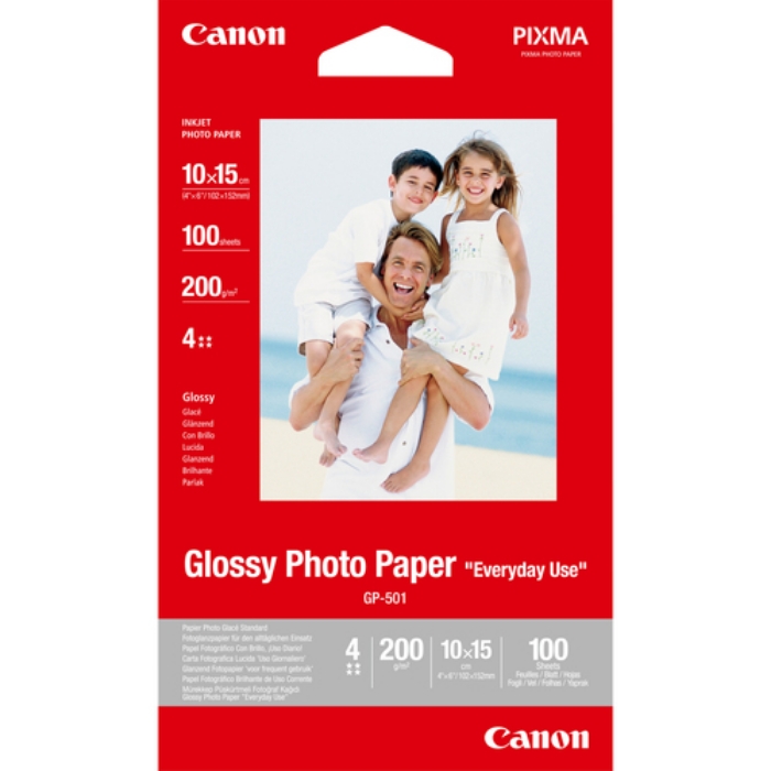 Bild på CANON GP-501 GLOSSY PHOTO PAPER 10X15 0775B003