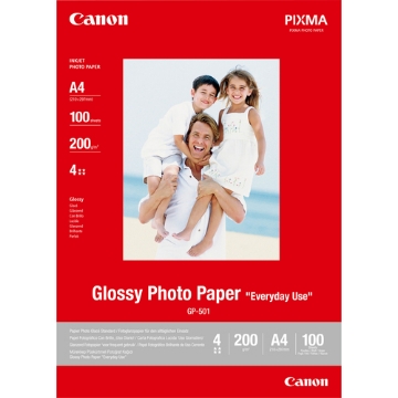 Bild på CANON GP-501 GLOSSY PHOTO PAPER A4 0775B001