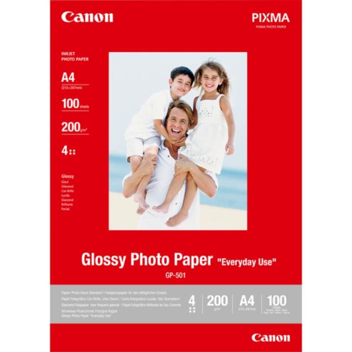 Bild på CANON GP-501 GLOSSY PHOTO PAPER A4 0775B001