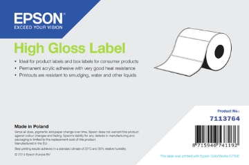 Bild på EPSON HIGH GLOSS LABEL CONTINUOUS 7113764
