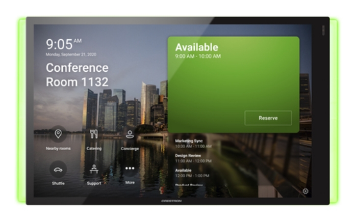 Bild på CRESTRON 10.1IN ROOM SCHEDULING TOUCH TSS-1070-T-B-S-LB KIT