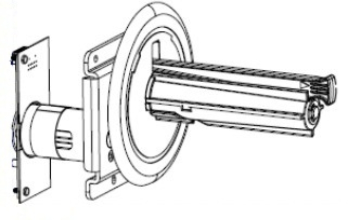 Bild på ZEBRA LINER TAKE-UP SPINDLE AND MOTOR P1058930-052