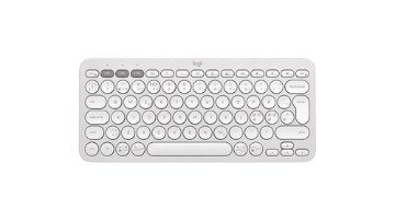 Bild på LOGITECH PEBBLE KEYS 2 K380S TONAL WHITE 920-011880