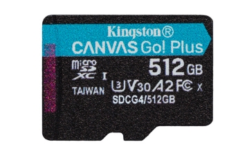 Bild på KINGSTON 512GB MSDXC CANVAS GO PLUS 200R SDCG4/512GBSP