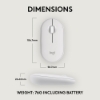 Bild på LOGITECH PEBBLE MOUSE 2 M350S WHITE 910-007013