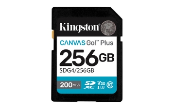 Bild på KINGSTON 256GB SDXC CANVAS GO PLUS 200R SDG4/256GB