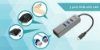 Bild på I-TEC I-TEC USB-C METAL HUB 3 + GLAN C31METALG3HUB