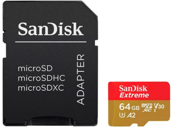 Bild på SANDISK EXTREME PLUS MICROSDXC 64Gb+Sd SDSQXBU-064G-GN6MA