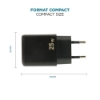 Bild på MOBILIS WALL CHARGER 25W 1 USB C BULK 001380