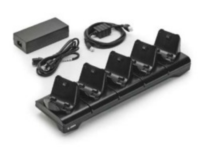 Bild på ZEBRA 5 SLOT PRINT CRADLE Psu+Uk CORD CRD-MPM-5SCHGUK1-01