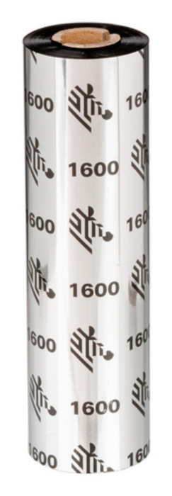 Bild på ZEBRA WAX RIBBON 220MMX450M 1600 01600BK22045