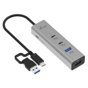 Bild på I-TEC I-TEC METAL HUB USB-C/A PD 85W CAHUBMETAL2A2CPD