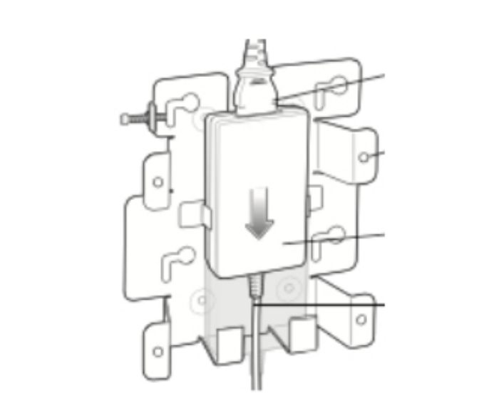 Bild på ZEBRA WALL MOUNT BRACKET CC5000-10 KT-152097-03