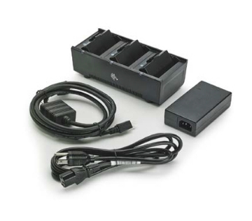 Bild på ZEBRA 3-SLOT BATT CHARGER Psu+Eu CORD SAC-MPM-3BCHGEU1-01