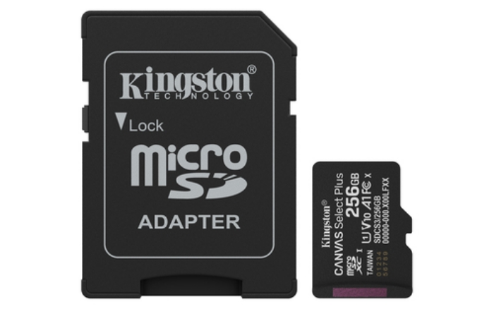 Bild på KINGSTON 256GB MICROSDXC CANVAS Select+ SDCS3/256GB