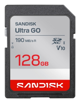 Bild på SANDISK ULTRA SD UHS-I 128GB SD 190MB/S SDSDUGN-128G-GN6IN