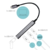 Bild på I-TEC USB-C METAL HUB 1X USB 3.0 + 3X C31HUBMETALMINI4