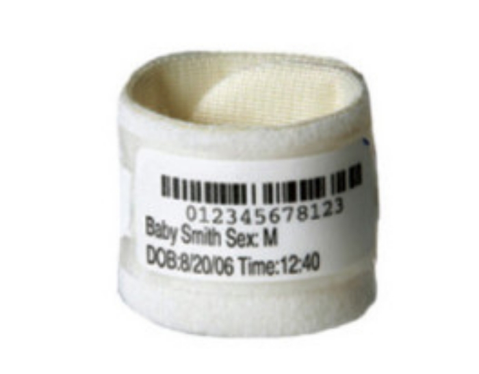 Bild på ZEBRA WRISTBAND PAPER/PET 1.375X5.5 LB2-BABY-P