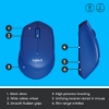 Bild på LOGITECH M330 SILENT PLUS - BLUE 910-004910