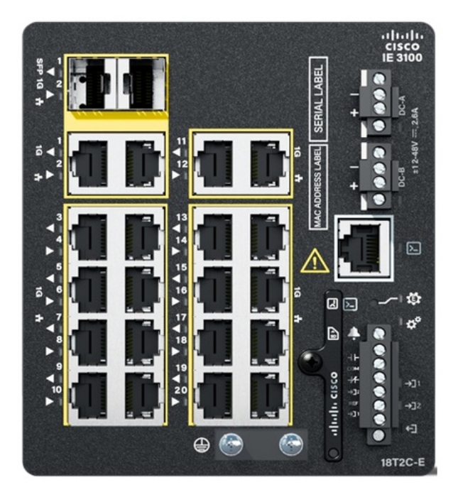 Bild på CISCO IE3100 W/18GE COPPER 2GE COMBO IE-3100-18T2C-CC-E