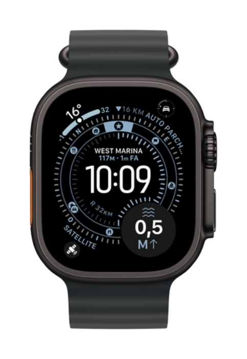 Bild på APPLE 49MM BLACK OCEANBAND - BLACK TI MYPD3ZM/A