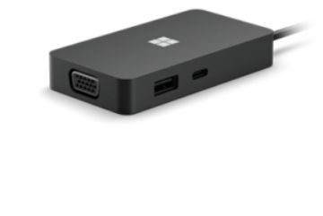 Bild på MICROSOFT SURFACE USB-C TRAVEL HUB BLACK 1E4-00004