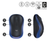 Bild på LOGITECH M185 WIRELESS MOUSE - BLUE EER2 910-002239