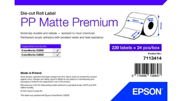 Bild på EPSON PP MATTE LABEL PREM DIE-CUT 7113414